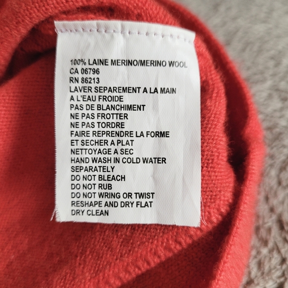 Tristan & Iseut merino wool bow sweater size small - Picture 9 of 10